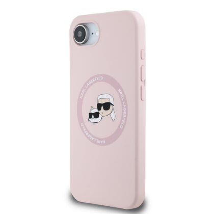 Karl Lagerfeld Liquid Silicone K&CH Heads MagSafe Case for Apple iPhone 16e KLHMPSE4SKCHTCP 3666339453695