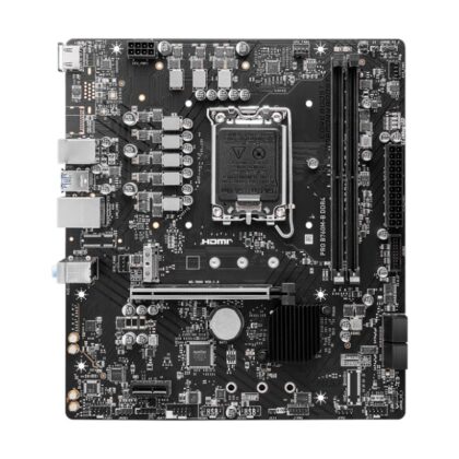 Mainboard MSI Intel B760 Express LGA1700 Micro-ATX Memory DDR4 Memory slots 4 1xPCI-Express 4.0 1x 1xPCI-Express 4.0 16x 1xM.2 1xHDMI 2xUSB 2.0 4xUSB 3.2 1xPS/2 1xRJ45 3xAudio port PROB760M-BDDR4  PRO B760M-B DDR4 4711377136334