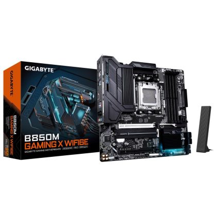 Mainboard GIGABYTE AMD B850 Socket AM5 micro ATX RAM DDR5-SDRAM 4xSlots Wi-Fi Yes Bluetooth Yes 2xNumber of M.2 (M) slots B850MGAMINGXWF6E1.1  B850M GAMING X WF6E 1.1 4719331866433