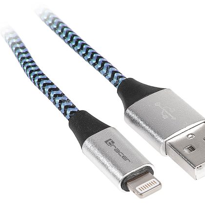 Tracer 46269 Lighting USB 2.0 Iphone AM 1m Black Blue T-MLX32273 5907512863374