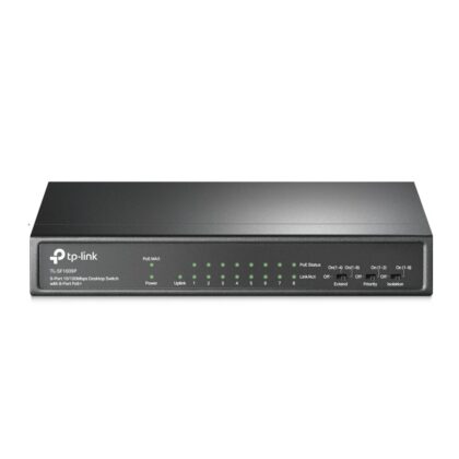 Switch TP-LINK Desktop/pedestal 9x10Base-T / 100Base-TX PoE+ ports 8 TL-SF1009P  TL-SF1009P 6935364052966