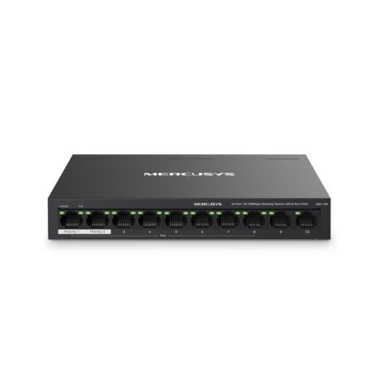 Switch MERCUSYS Desktop/pedestal 10x10Base-T / 100Base-TX PoE+ ports 8 MS110P  MS110P 6957939001162