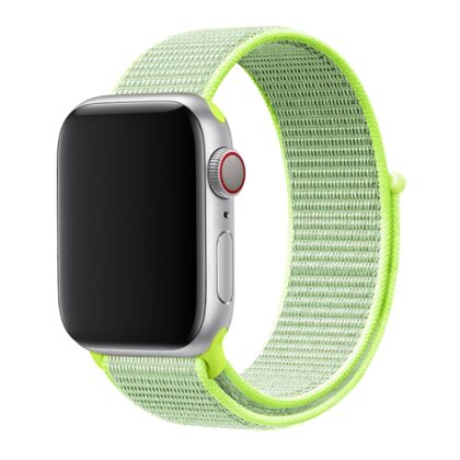 Swissten Nylon Band for Apple Watch 42 / 44 / 45 / 49 mm LIME 46000709 8595217493070