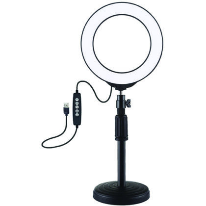 LED Ring Lamp 16cm With Desktop Mount Up to 33cm