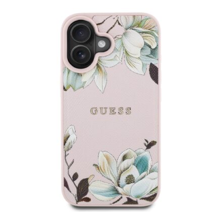 Guess PU Grained Magnolia MagSafe Case for Apple iPhone 16 GUHMP16SPGNMPLMP 3666339426170