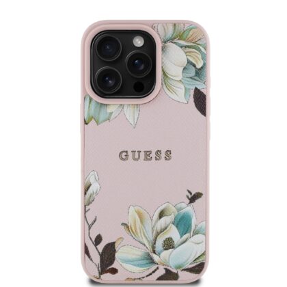 Guess PU Grained Magnolia MagSafe Case for Apple iPhone 16 Pro GUHMP16LPGNMPLMP 3666339426194