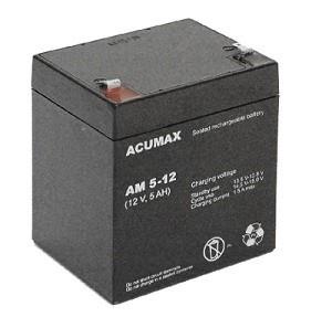 BATTERY 12V 5AH VRLA/AM5-12T2 ACUMAX EMU  AM5-12T2 5902367801755