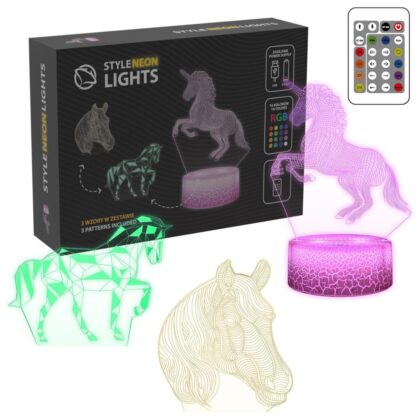Manta SNL116RGB LED lamp Light decoration Horses RGB 3D T-MLX59016 5902510693602