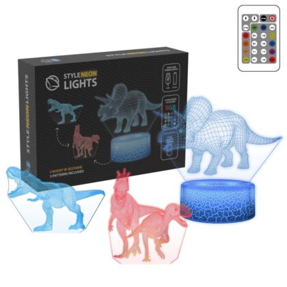 Manta SNL117RGB LED lamp Light decoration Dinosaurs RGB 3D T-MLX59017 5902510693619