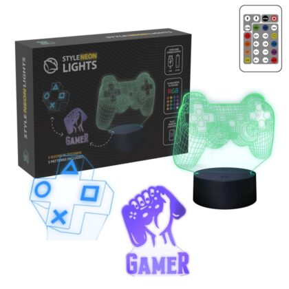 Manta SNL122RGB LED lamp Light decoration Game 2 RGB 3D T-MLX59022 5902510693664