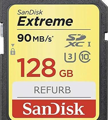 SanDisk Extreme Memory card SDXC 128 GB SDSDXVA-128G-GNCIN 619659188863