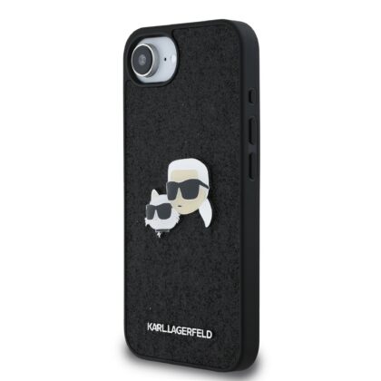 Karl Lagerfeld Fixed Glitter Metal K&CH Case for Apple iPhone 16e KLHCPSE4PFGKCPK 3666339453664