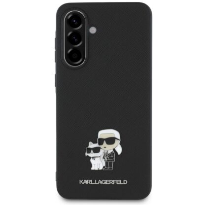 Karl Lagerfeld PU Saffiano Metal Karl and Choupette Case for Samsung Galaxy A56 5G KLHCSA56PSAKCMPK 3666339454500