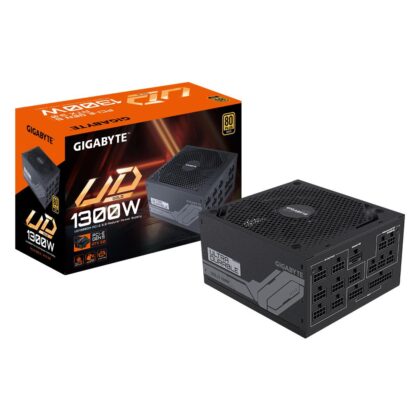 Power Supply GIGABYTE UD1300GM PG5 1300 Watts Efficiency 80 PLUS GOLD PFC Active MTBF 100000 hours GP-UD1300GMPG5  GP-UD1300GMPG5 4719331553388