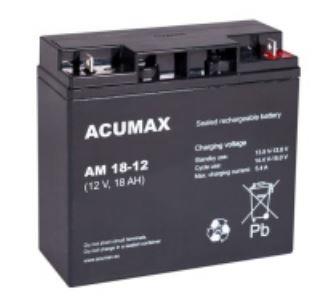 BATTERY 12V 18AH VRLA/AM18-12 ACUMAX EMU  AM18-12 5902367801793