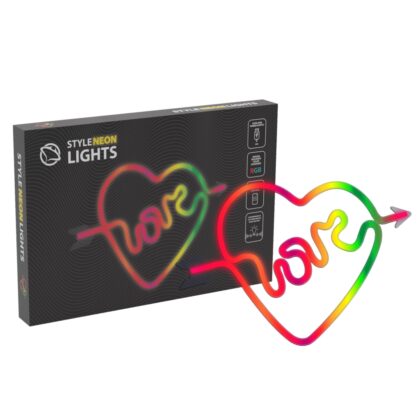 Manta SNL59RGB Style Neon Lights LOVE HEART T-MLX60142 5902510688486