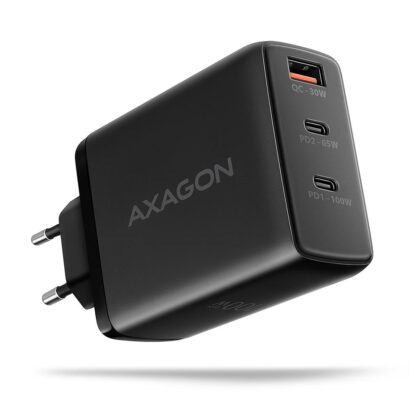 MOBILE CHARGER WALL USB 100W/GAN 3PORT ACU-DPQ100 AXAGON  ACU-DPQ100 8595247907912