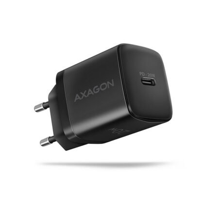 MOBILE CHARGER WALL USB-C 20W/1PORT BLACK ACU-PD20 AXAGON  ACU-PD20 8595247908292