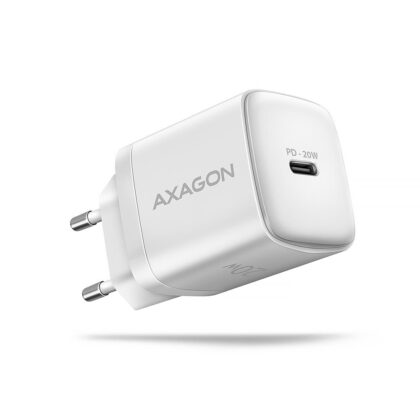 MOBILE CHARGER WALL USB-C 20W/1PORT WHITE ACU-PD20W AXAGON  ACU-PD20W 8595247908308