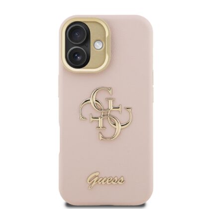 Guess PU Grained 4G Logo Stand Camera Frame Case for Apple iPhone 16 GUHCP16SPCS4GSP 3666339468910