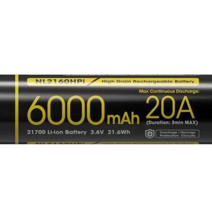 BATTERY RECH. LI-ION 3.6V/6000MAH NL2160HPI NITECORE  NL2160HPI 6952506496914