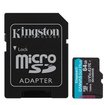 MEMORY MICRO SDXC 64GB UHS-I/W/ADAPTER SDCG4/64GB KINGSTON  SDCG4/64GB 740617347890