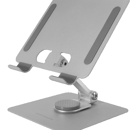 Mars Gaming MA-RST 2in1 Aluminum Alloy Stand for tablets 360° / 13" / Silver MRASTW 8435693104827