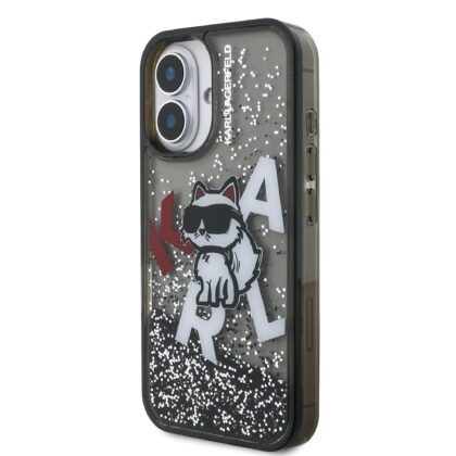 Karl Lagerfeld Liquid Glitter Scattered Choupette Case for Apple iPhone 16 KLHCP16SLCHSCTDK 3666339464028