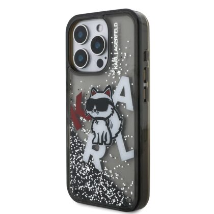 Karl Lagerfeld Liquid Glitter Scattered Choupette Case for AppleiPhone 16 Pro Max KLHCP16XLCHSCTDK 3666339464059