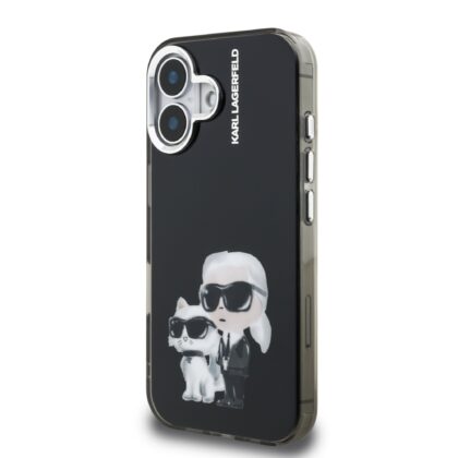 Karl Lagerfeld IML Aquarelle Karl and Choupette Case for Apple iPhone 16 KLHCP16SHMKCAQK 3666339464745