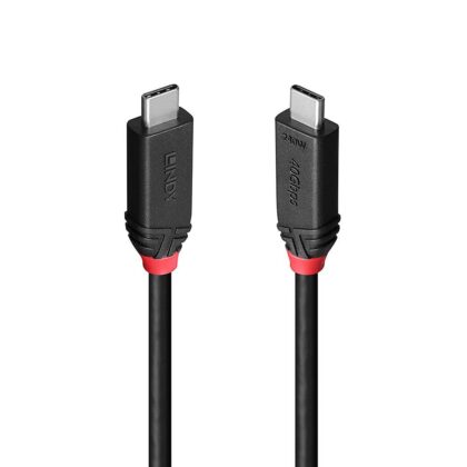 CABLE USB4 240W TYPE C 0.5M/BLACK LINE 37000 LINDY  37000 4002888370004