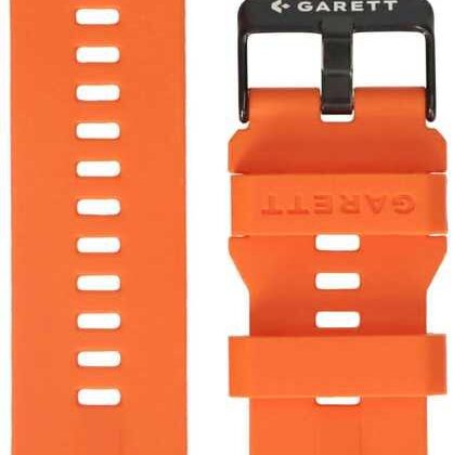 Garett V 22mm Vibrant Orange Silicone Strap PAS_V_ORA 5904238486924