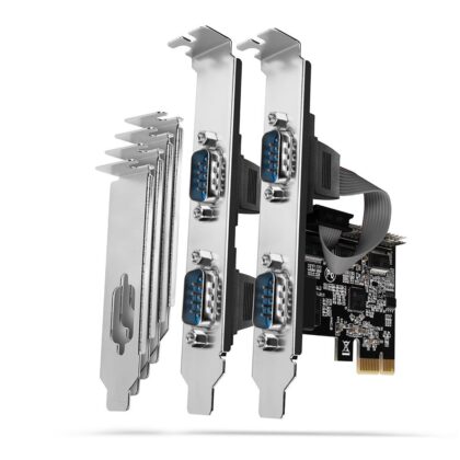 NET CARD PCIE 250KBPS 4PORT/SP&LP PCEA-S4N AXAGON  PCEA-S4N 8595247905413