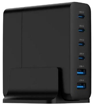 Gembird TA-UC-2A4C-PD75-01-BK Universal USB Charger TA-UC-2A4C-PD75-01-BK 8716309133876