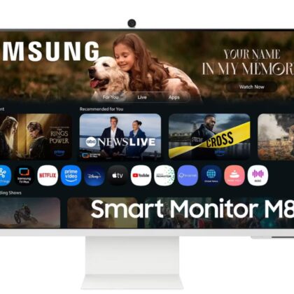 LCD Monitor SAMSUNG LS32FM801UUXDU 32" Smart/4K Panel VA 3840x2160 16:9 60 Hz 4 ms Colour White LS32FM801UUXDU  LS32FM801UUXDU 8806097146452