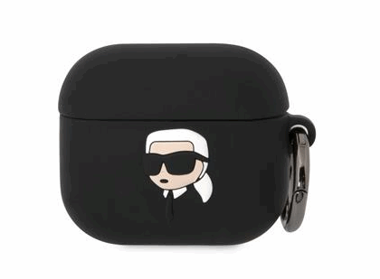 Karl Lagerfeld 3D Logo NFT Karl Head Silicone Case for Apple AirPods 3 KLA3RUNIKK 3666339087821