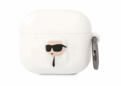 Karl Lagerfeld 3D Logo NFT Karl Head Silicone Case for Apple AirPods 3 KLA3RUNIKH 3666339087852