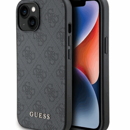 Guess PU 4G Metal Logo Case for Apple iPhone 15 Plus GUHCP15MG4GFGR 3666339171759