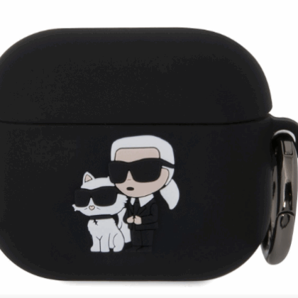 Karl Lagerfeld 3D Logo NFT Karl and Choupette Silicone Case for Apple AirPods 3 KLA3RUNKC 3666339190903