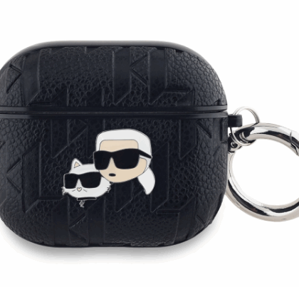 Karl Lagerfeld PU Embossed Karl and Choupette Heads Case for Apple AirPods 3 KLA3PGKCPK 3666339283575