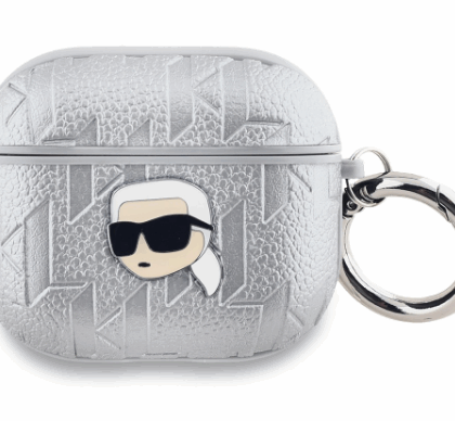 Karl Lagerfeld PU Embossed Karl Head Case for Apple AirPods 3 KLA3PGKIPS 3666339283902