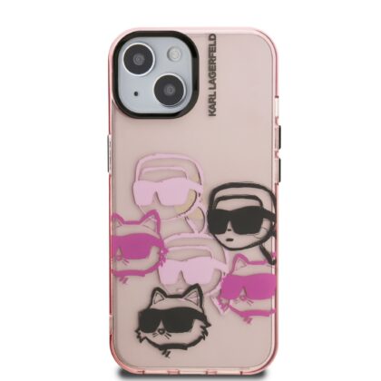 Karl Lagerfeld IML Multi K&CH Heads Case for Apple iPhone 15 KLHCP15SHMCHKCP 3666339465780