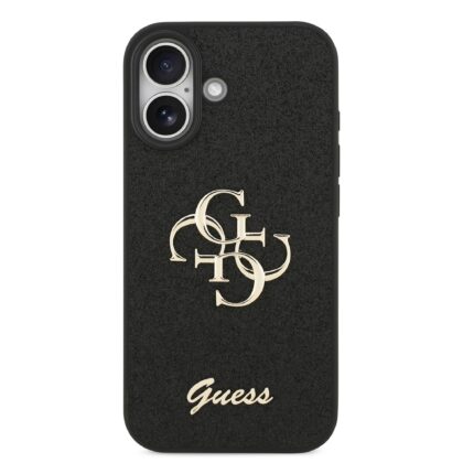 Guess PU Fixed Glitter 4G Metal Logo Case for Apple iPhone 17 GUHCP17SHG4SGK 3666339492007