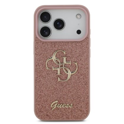 Guess PU Fixed Glitter 4G Metal Logo Case for Apple iPhone 17 Pro GUHCP17LHG4SGP 3666339492069
