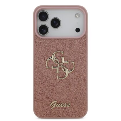 Guess PU Fixed Glitter 4G Metal Logo Case for Apple iPhone 17 Pro Max GUHCP17XHG4SGP 3666339492076