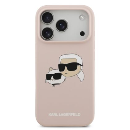 Karl Lagerfeld Liquid Silicone Double Heads MagSafe Case for Apple iPhone 17 Pro KLHMP17LSKCHPPLP 3666339549510