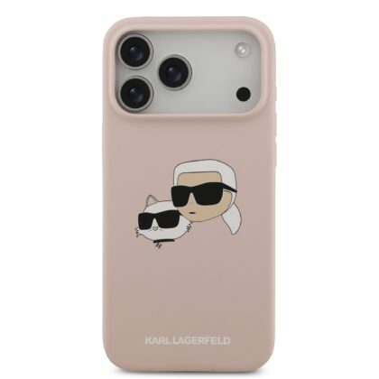 Karl Lagerfeld Liquid Silicone Double Heads MagSafe Case for Apple iPhone 17 Pro Max KLHMP17XSKCHPPLP 3666339549527