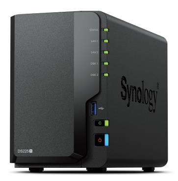 NAS STORAGE TOWER 2BAY/2GB DS225+ SYNOLOGY  DS225+ 4711174726387