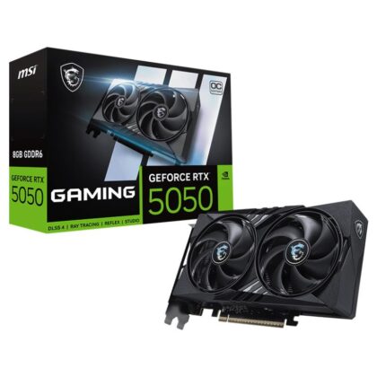 Graphics Card MSI NVIDIA GeForce RTX 5050 8 GB GDDR6 128 bit PCIE 5.0 16x Dual Slot Fansink RTX50508GGAMINGOC  GEFORCE RTX 5050 8G GAMING OC 4711377379946