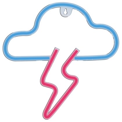 Manta SNL71BL Style Neon Lights CLOUD WITH LIGHTNING Blue-Pink T-MLX60840 5902510693176